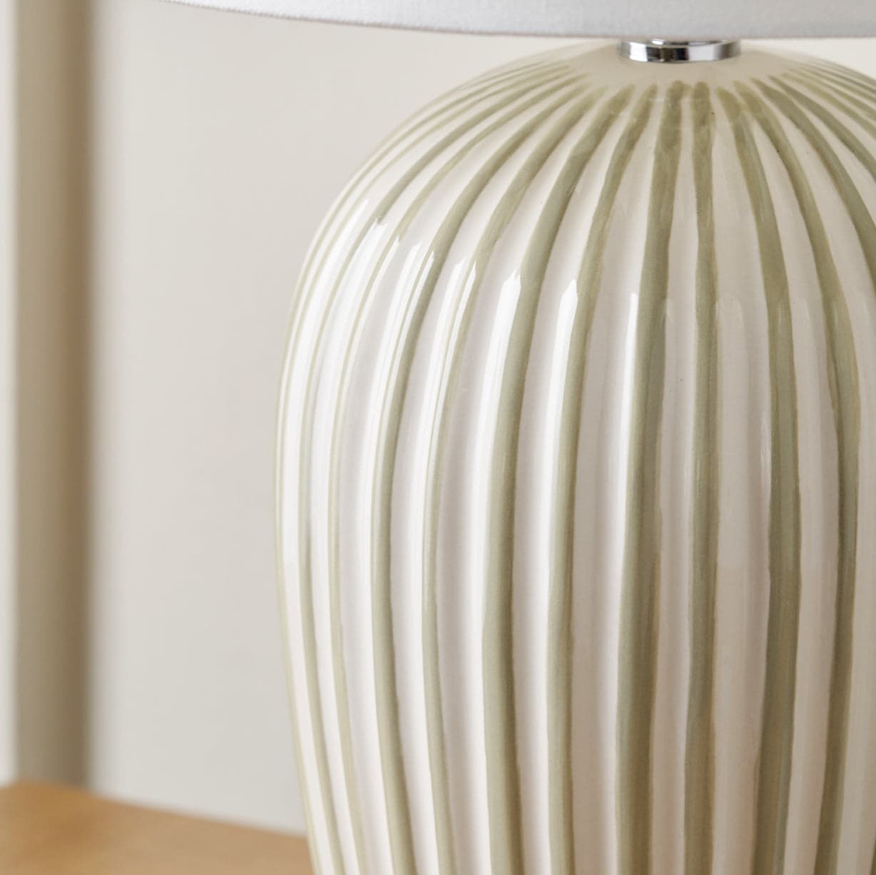 Cannes Stripe Ceramic Table Lamp