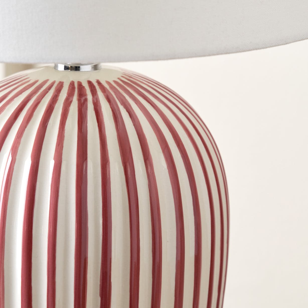 Cannes Stripe Ceramic Table Lamp